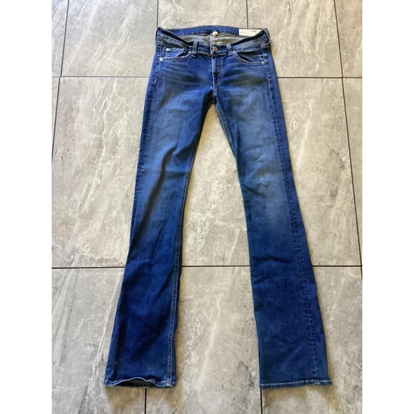 rag & bone Jeans Womens 27 Blue Boot Cut Delancey Stretch Denim W147K520DEL - Picture 1 of 8